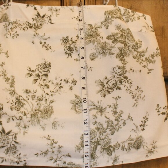 ANTONIO MELANI olive and white linen/viscose sleeveless shirt - Picture 9 of 9